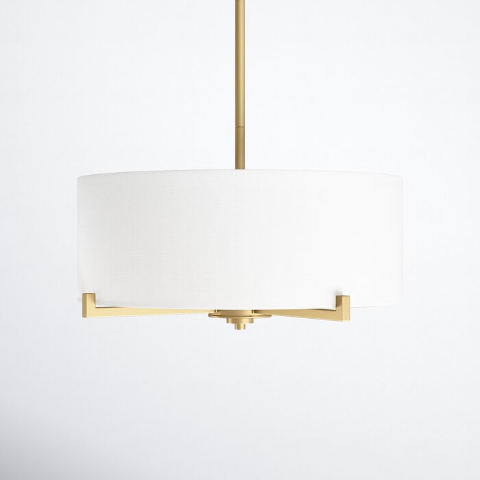 Joss & Main Perth 4 - Light Dimmable Drum Chandelier & Reviews | Wayfair